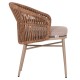 ΠΟΛΥΘΡΟΝΑ ΑΛΟΥΜΙΝΙΟΥ FB96265.03 ΚΑΠΟΥΤΣΙΝΟ- P.E.RATTAN ΣΕ ΦΥΣΙΚΟ 58x61x75Υεκ.
