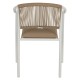 ΠΟΛΥΘΡΟΝΑ ΑΛΟΥΜΙΝΙΟΥ ΛΕΥΚΟ ΜΕ PE RATTAN WICKER FB95856.01 57x63x80Yεκ.