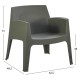 ΣΕΤ LOUNGE 3ΤΜΧ FB921274.05 DARK OLIVE GREEN ΠΟΛΥΠΡΟΠΥΛΕΝΙΟ