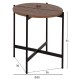 ΣΕΤ 2ΤΜΧ ΤΡΑΠΕΖΙΑ ΣΑΛΟΝΙΟΥ FB921089.03 MDF ΣΕ ΚΑΡΥΔΙ ΧΡΩΜΑ Φ80εκ & Φ50εκ