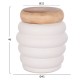 ΣΚΑΜΠΟ FB918172.02 FIBER CEMENT ΛΕΥΚΟ- ΞΥΛΟ TEAK TOP Φ45x46Υεκ.