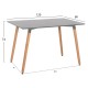 ΣΕΤ ΤΡΑΠΕΖΑΡΙΑΣ 5ΤΜΧ FB921185 MDF TOP ΣΕ ΑΝΟΙΧΤΟ ΓΚΡΙ--ΠΟΔΙΑ ΟΞΙΑΣ