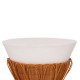 ΤΡΑΠΕΖΙ ΒΟΗΘΗΤΙΚΟ FB918164.02S FIBER CEMENT ΛΕΥΚΟ-ΦΥΣΙΚΟ RATTAN--Φ42x36Υεκ