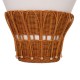 ΤΡΑΠΕΖΙ ΒΟΗΘΗΤΙΚΟ FB918164.02S FIBER CEMENT ΛΕΥΚΟ-ΦΥΣΙΚΟ RATTAN--Φ42x36Υεκ