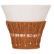 ΤΡΑΠΕΖΙ ΣΑΛΟΝΙΟΥ FB918164.02L FIBER CEMENT ΛΕΥΚΟ-ΦΥΣΙΚΟ RATTAN--Φ55x45Υεκ