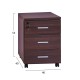 ΣΥΡΤΑΡΙΕΡΑ ΓΡΑΦΕΙΟΥ ΕΠΑΓΓΕΛΜΑΤΙΚΗ WENGE FB92048.12 40X40X55Υ εκ.