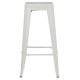 ΣΚΑΜΠΟ BAR FB98642.21 ΜΕΤΑΛΛΙΚΟ ΣΕ ΛΕΥΚΟ ΜΑΤ 43x43x78Υεκ.