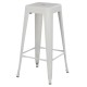 ΣΚΑΜΠΟ BAR FB98642.21 ΜΕΤΑΛΛΙΚΟ ΣΕ ΛΕΥΚΟ ΜΑΤ 43x43x78Υεκ.
