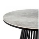 ΤΡΑΠΕΖΙ FB918465.03 SINTERED STONE ΣΕ ΓΚΡΙ ΜΑΡΜΑΡΟ--ΜΑΥΡΗ ΒΑΣΗ Φ120x75Υεκ