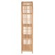 ΒΙΒΛΙΟΘΗΚΗ FB99552 ΑΠΟ ΦΥΣΙΚΟ RATTAN ΣΕ ΦΥΣΙΚΟ ΧΡΩΜΑ 80x40x182Υεκ.