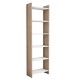 ΒΙΒΛΙΟΘΗΚΗ FB99226.12 ΜΕΛΑΜΙΝΗΣ SONΟMA-ΛΕΥΚΟ 48,5x22x160Υεκ.