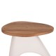 ΒΟΗΘΗΤΙΚΟ ΤΡΑΠΕΖΙ FB94692.02 FIBER CEMENT ΛΕΥΚΟ--ΞΥΛΟ TEAK TOP 47x60x59Υεκ