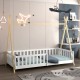 ΚΡΕΒΑΤΙ ΠΑΙΔΙΚΟ ΜΕ ΚΑΓΚΕΛΑ FB9739.03 τ.MONTESSORI ΠΕΥΚΟ ΦΥΣΙΚΟ-ΛΕΥΚΟ--190x90εκ