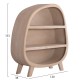 ΡΑΦΙΕΡΑ FB918060.02 MDF ΣΕ ΚΑΦΕ ΧΡΩΜΑ 120x38x133Υεκ.