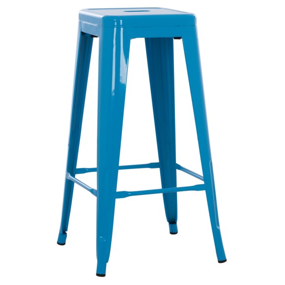 ΣΚΑΜΠΟ BAR FB98642.08 ΜΕΤΑΛΛΙΚΟ ΣΕ ΜΠΛΕ 43x43x78Υεκ.