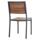 ΚΑΡΕΚΛΑ ΑΛΟΥΜΙΝΙΟΥ FB96063.02 ΣΚΟΥΡΟ ΓΚΡΙ ΜΕ POLYWOOD 46x52x86Υεκ.