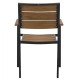 ΠΟΛΥΘΡΟΝΑ ΑΛΟΥΜΙΝΙΟΥ ΑΝΘΡΑΚΙ ΜΕ POLYWOOD FB95127.02 55x56x85Υεκ.