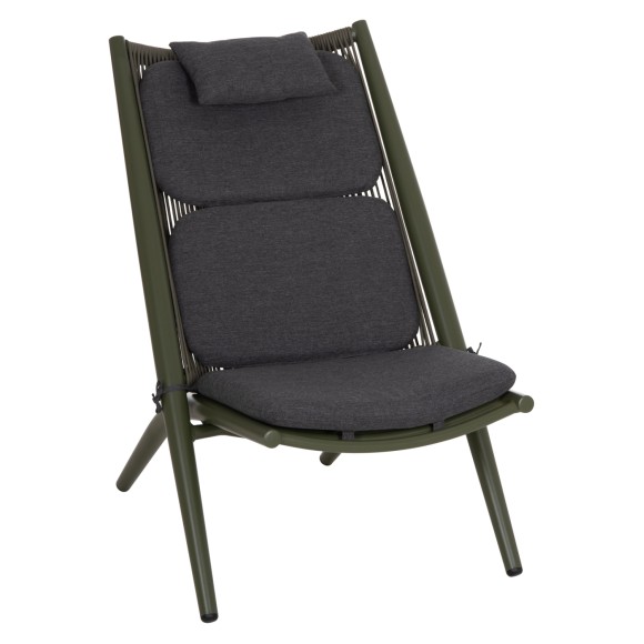 ΠΟΛΥΘΡΟΝΑ RELAX FB96642.07 ΑΛΟΥΜΙΝΙΟ & ΣΧΟΙΝΙ OLEFIN ΣΕ OLIVE GREEN 63x87x94Υεκ