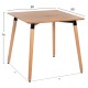 ΤΡΑΠΕΖΙ FB90057.04 ΦΥΣΙΚΟ ΧΡΩΜΑ MDF-ΠΟΔΙΑ ΟΞΙΑ ΣΕ ΦΥΣΙΚΟ ΧΡΩΜΑ 80Χ80Χ74Υεκ.