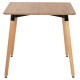 ΤΡΑΠΕΖΙ FB90057.04 ΦΥΣΙΚΟ ΧΡΩΜΑ MDF-ΠΟΔΙΑ ΟΞΙΑ ΣΕ ΦΥΣΙΚΟ ΧΡΩΜΑ 80Χ80Χ74Υεκ.