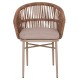 ΠΟΛΥΘΡΟΝΑ ΑΛΟΥΜΙΝΙΟΥ FB96265.03 ΚΑΠΟΥΤΣΙΝΟ- P.E.RATTAN ΣΕ ΦΥΣΙΚΟ 58x61x75Υεκ.