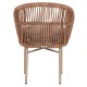 ΠΟΛΥΘΡΟΝΑ ΑΛΟΥΜΙΝΙΟΥ FB96265.03 ΚΑΠΟΥΤΣΙΝΟ- P.E.RATTAN ΣΕ ΦΥΣΙΚΟ 58x61x75Υεκ.