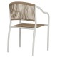 ΠΟΛΥΘΡΟΝΑ ΑΛΟΥΜΙΝΙΟΥ ΛΕΥΚΟ ΜΕ PE RATTAN WICKER FB95856.01 57x63x80Yεκ.