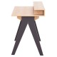 ΓΡΑΦΕΙΟ FB918290 ΜΕΛΑΜΙΝΗ ΣΕ SONAMA-ΓΚΡΙ 120x19-59x75-85,5ΥΥεκ.