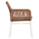 ΠΟΛΥΘΡΟΝΑ FB96048.11 ΑΛΟΥΜΙΝΙΟ ΛΕΥΚΟ-P.E. RATTAN ΜΠΕΖ 59x63x81Υεκ