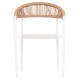 ΠΟΛΥΘΡΟΝΑ FB96284.01 ΑΛΟΥΜΙΝΙΟ & TEXTILENE ΛΕΥΚΟ--P.E.TWISTED RATTAN 55x56x79Υεκ