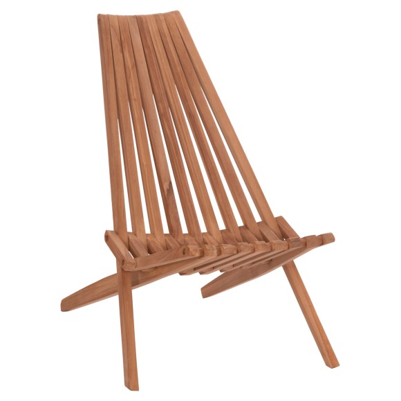 ΠΟΛΥΘΡΟΝΑ LOUNGE ΠΤΥΣΣΟΜΕΝΗ FB918112 ΞΥΛΟ TEAK--ΦΥΣΙΚΟ 61x88.5x89Υεκ.