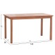 ΤΡΑΠΕΖΙ ΟΡΘΟΓΩΝΙΟ FB918123 ΞΥΛΟ TEAK--ΦΥΣΙΚΟ 140x80x76Υεκ.