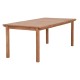ΤΡΑΠΕΖΙ ΟΡΘΟΓΩΝΙΟ FB96616 ΞΥΛΟ TEAK--ΦΥΣΙΚΟ 200x100x75Υεκ.