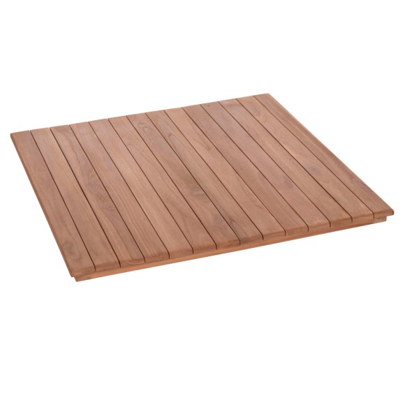 ΕΠΙΦΑΝΕΙΑ ΤΡΑΠΕΖΙΟΥ ΤΕΤΡΑΓΩΝΗ FB918136 ΞΥΛΟ TEAK--ΦΥΣΙΚΟ 70x70x4(πάχος)εκ.