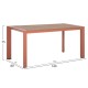 ΤΡΑΠΕΖΙ ΕΞΩΤ.ΧΩΡΟΥ FB96059.08 ΑΛΟΥΜΙΝΙΟ ΣE TERRACOTTA & POLYWOOD 160X80Χ75Υεκ.