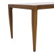 ΤΡΑΠΕΖΙ MEIR ΣΑΛΟΝΙΟΥ ΑΛΟΥΜΙΝΙΟΥ BAMBOO LOOK ΜΕ ΓΥΑΛΙ 100Χ58Χ46 FB95551.01