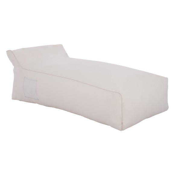 ΠΟΥΦ ΞΑΠΛΩΣΤΡΑ FB95774.11 ΜΕ TEXTILENE ΛΕΥΚΟ 190x80x40-60Υ εκ.