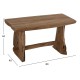 ΠΑΓΚΑΚΙ FB99347 ΑΠΟ ΜΑΣΙΦ ΞΥΛΟ TEAK ΦΥΣΙΚΟ 80X40X44Y εκ.