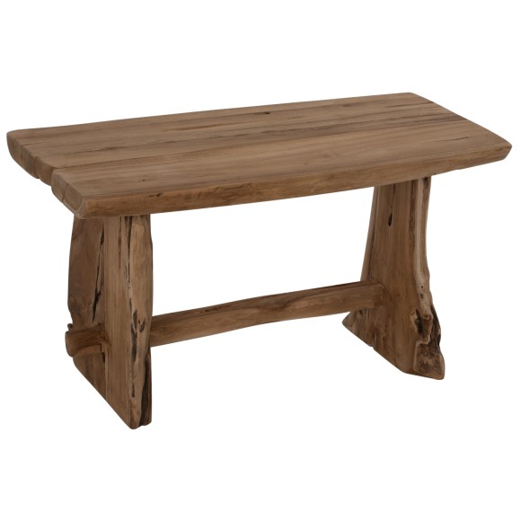 ΠΑΓΚΑΚΙ FB99347 ΑΠΟ ΜΑΣΙΦ ΞΥΛΟ TEAK ΦΥΣΙΚΟ 80X40X44Y εκ.