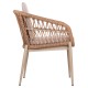 ΠΟΛΥΘΡΟΝΑ ΑΛΟΥΜΙΝΙΟΥ FB96272.03 ΚΑΠΟΥΤΣΙΝΟ-P.E.RATTAN-ΜΠΕΖ ΥΦΑΣΜΑ 65x60x76Υεκ