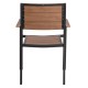 ΠΟΛΥΘΡΟΝΑ ΑΛΟΥΜΙΝΙΟΥ ΜΑΥΡΗ ΜΕ POLYWOOD FB95127.03 56x55x85,5Yεκ.