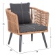 ΣΑΛΟΝΙ ΕΞ.ΧΩΡΟΥ 4ΤΜΧ FB96057.03 ΑΛΟΥΜ.ΑΝΘΡΑΚΙ-PE RATTAN ΜΠΕΖ-ΑΝΘΡΑΚΙ ΜΑΞΙΛΑΡΙΑ