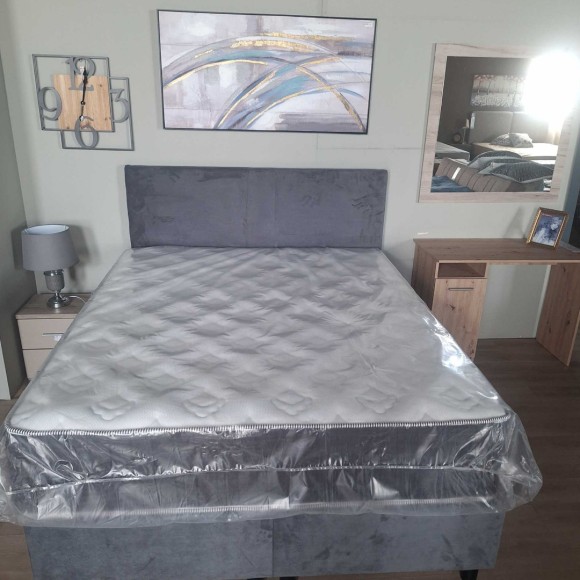 ΚΡΕΒΑΤΙ 160 ΧΩΡΙΣ ΑΠΟΘ.ΧΩΡΟ ΓΚΡΙ SUN 96