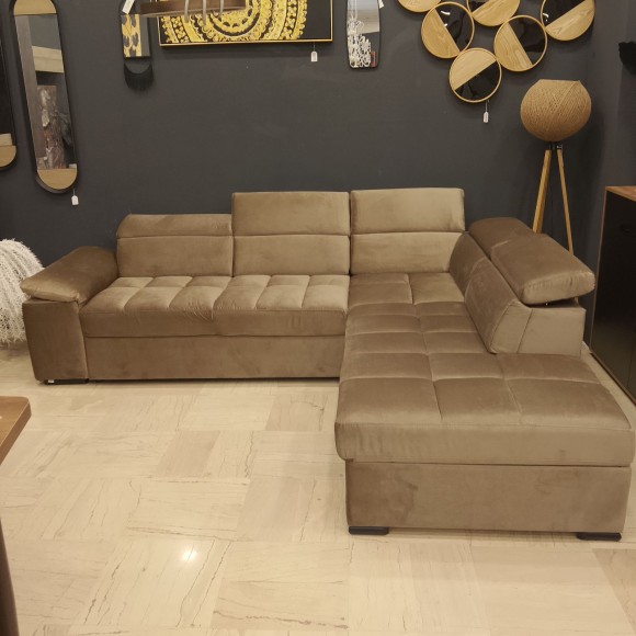 ΚΑΝΑΠΕΣ ΓΩΝΙΑ 269X230X93 ΚΑΦΕ AMALFI ΑΝΑΣΤΡΕΨΙΜΟΣ ΜΕ ΑΠΟΘ.ΧΩΡΟ AMALFI ELIA 16 (ΕΙΣΑΓΩΓΗΣ)