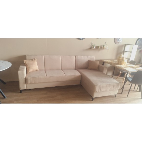 ΚΑΝΑΠΕΣ ΚΡΕΒΑΤΙ ΓΩΝΙΑ ARIS ΚΑΠΟΥΤΣΙΝΟ CORNER 270x103cm  06-003 10-003 (ΕΙΣΑΓΩΓΗΣ)