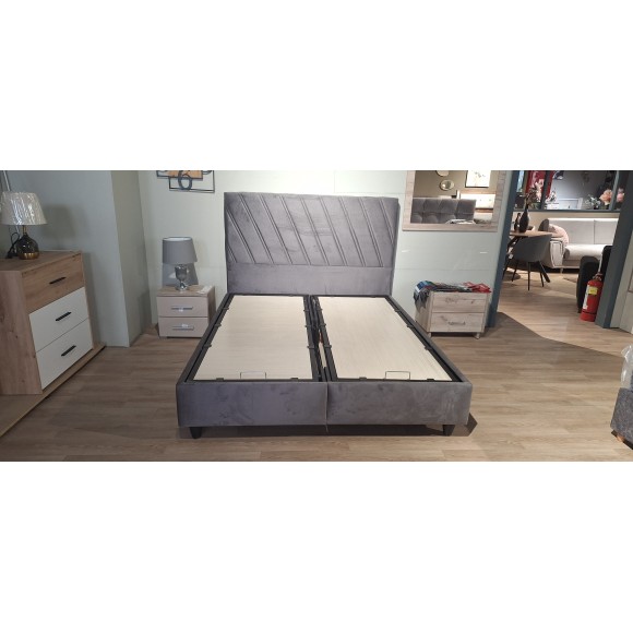 ΚΡΕΒΑΤΙ CALVIN ΓΙΑ ΣΤΡΩΜΑ 160*200 ΜΕ ΑΠΟΘΗΚΕΥΤΙΚΟ ΧΩΡΟ STRONG C153966