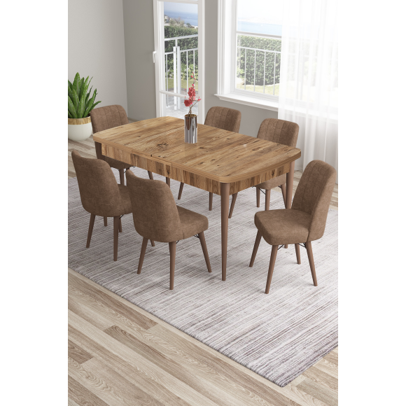 ΣΕΤ 5 ΤΜΧ. ΤΡΑΠΕΖΙ AIOLOS 78X132-170X80 + 4 ΚΑΡΕΚΛΕΣ IRIDA  (376.20.106802+4ΤΜΧ 376.20.206803 )