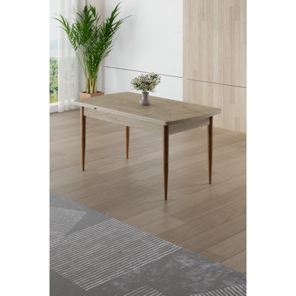 ΤΡΑΠΕΖΙ ΤΡΑΠΕΖΑΡΙΑΣ NIREAS ΕΠΕΚΤΕΙΝΟΜΕΝΟ 130-174Χ77 TRAVERTEN (ΕΙΣΑΓΩΓΗΣ)